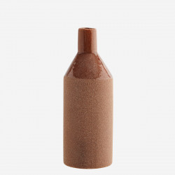 Vase en grès couleur brique