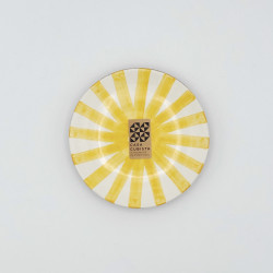 Mini assiette Ø12cm ray jaune Casa Cubista