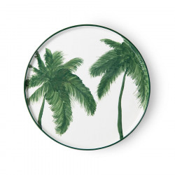 Assiette Bold & Basic palmiers vert Ø27cm