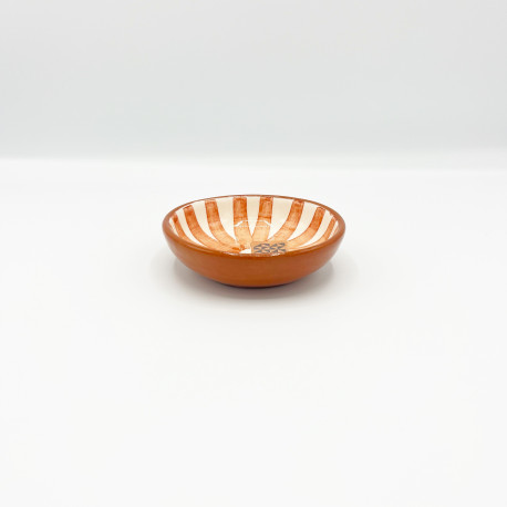 Mini bol en céramique Ray terracotta Casa Cubista