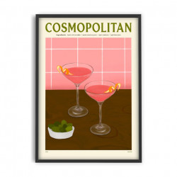 Affiche Cosmopolitan par Elin PK (30x40cm)