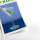 Affiche Dry Martini par Elin PK (30x40cm)
