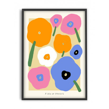 Affiche A bed of pansies par Madelen Möllard (30x40cm)