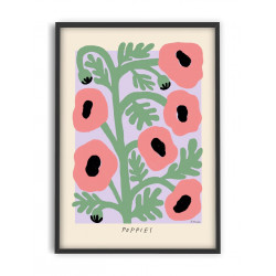 Affiche Pastel poppies par Madelen Möllard (30x40cm)