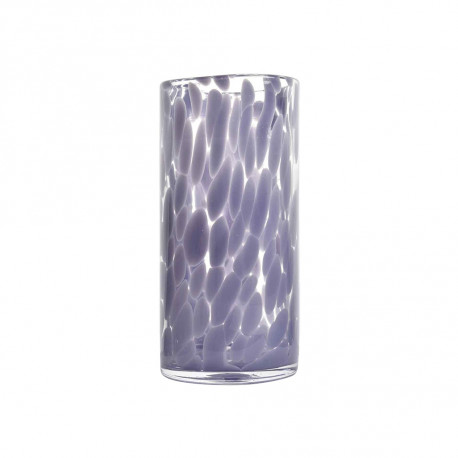 Vase tube en verre Lavande