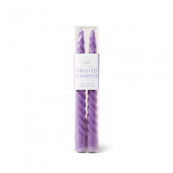 Set de 2 bougies Twisted Taper -  Violet