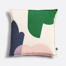 Coussin Collage Square vert