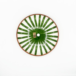 Grand bol en céramique Ray vert Casa Cubista