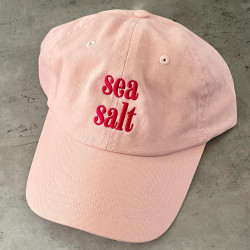 Casquette rose avec broderie Sea Salt